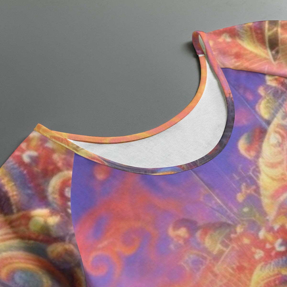 All-Over Print Women's Round Neck T-shirt With Raglan Sleeve
