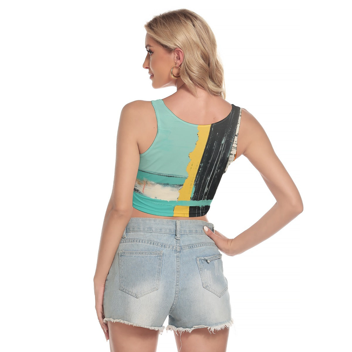 All-Over Print Women's Sport Crop Tank Top