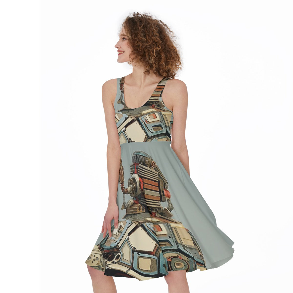 All-Over Print Women's Sleeveless Dress