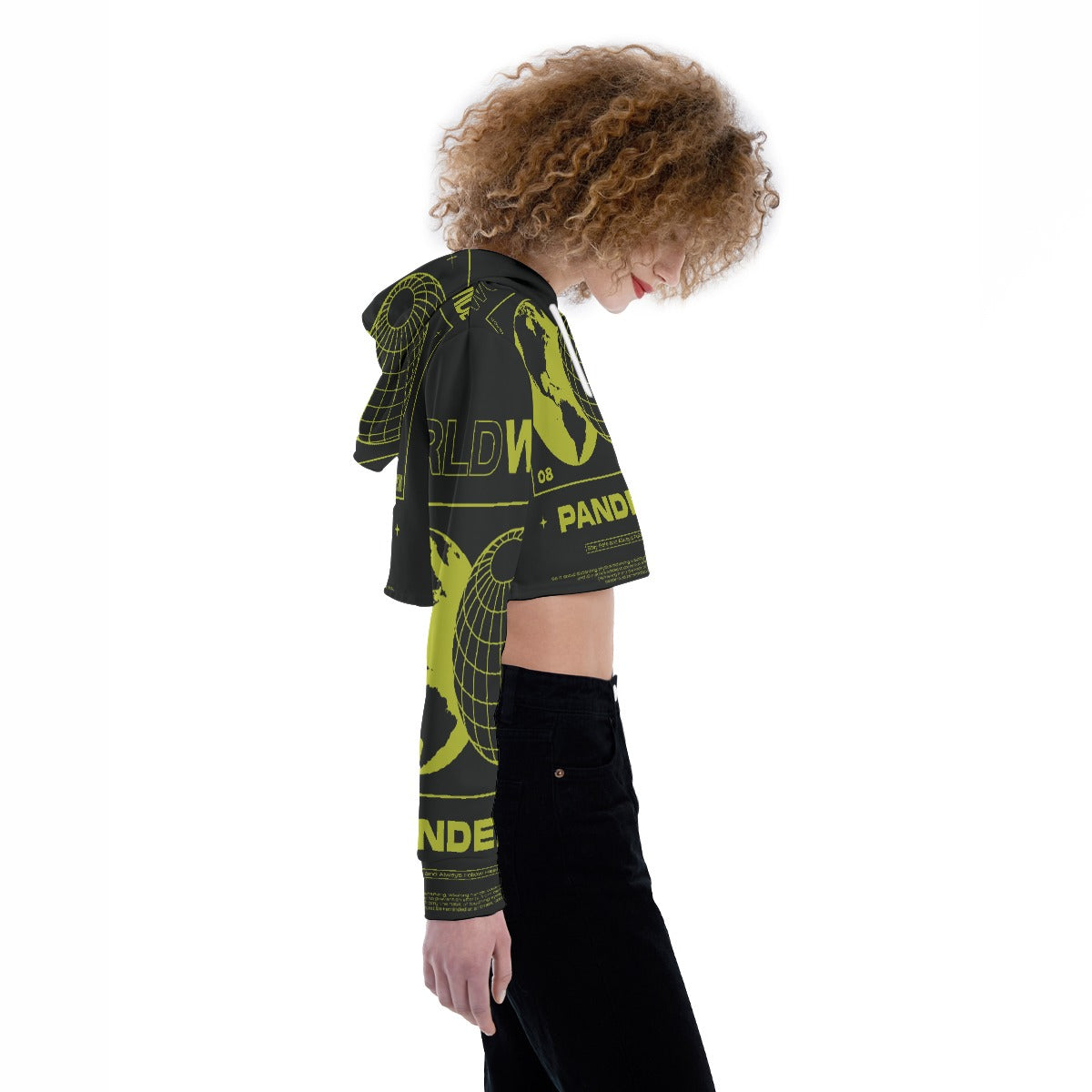 All-Over Print Women's Crop Top Hoodie