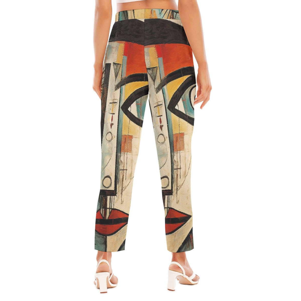 All-Over Print Women's Loose Straight-leg Pants