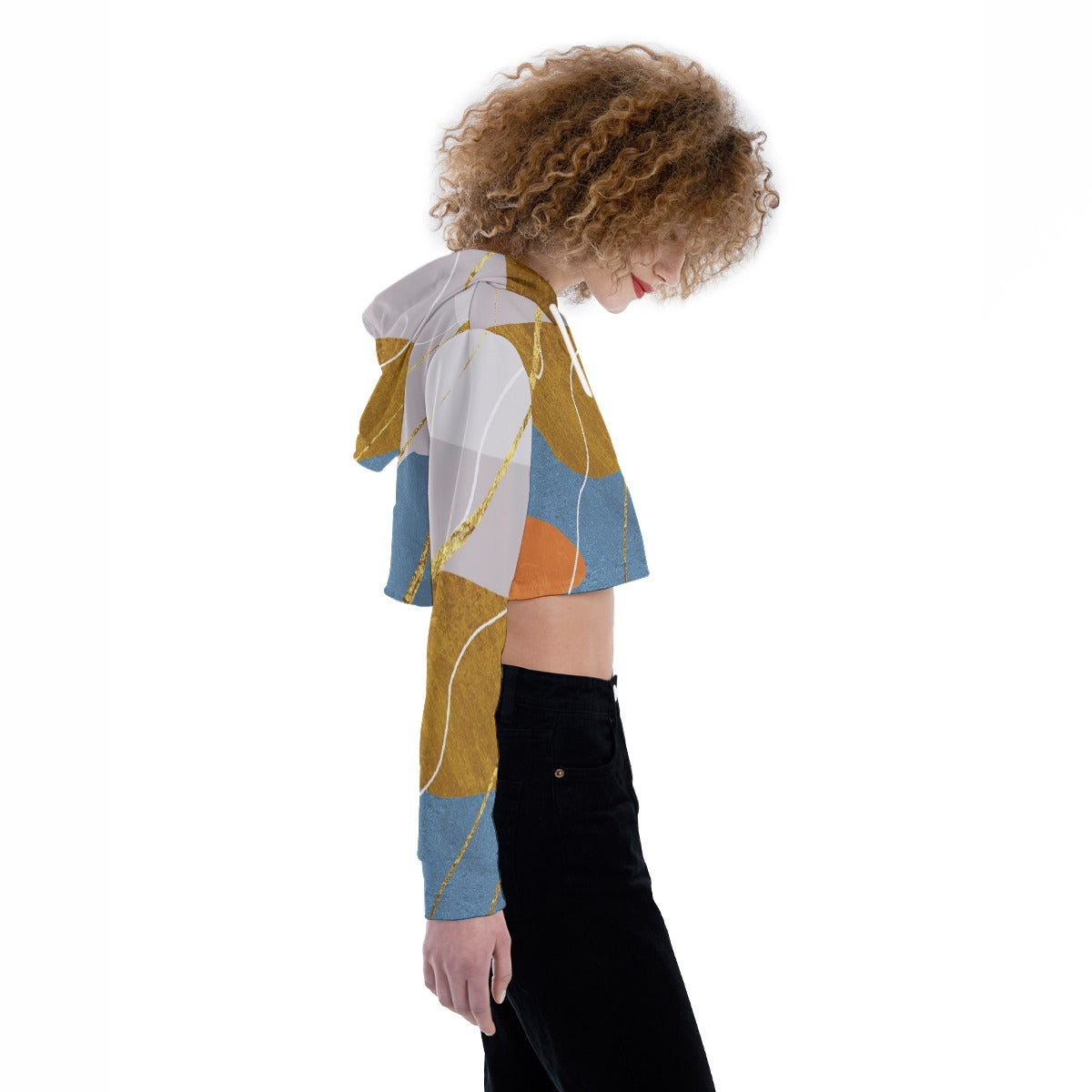 All-Over Print Women's Crop Top Hoodie