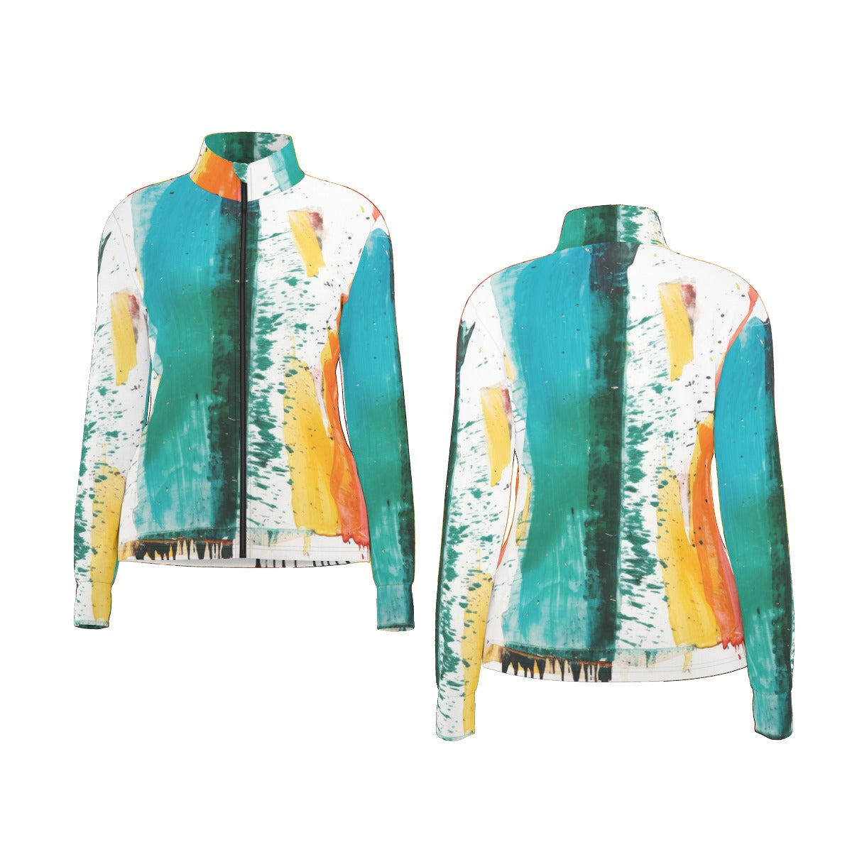 All-Over Print Women's Long Sleeve Thumbhole Jacket
