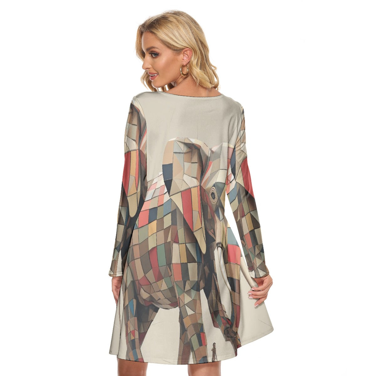 All-Over Print Women's Crew Neck Dress