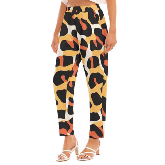All-Over Print Women's Loose Straight-leg Pants