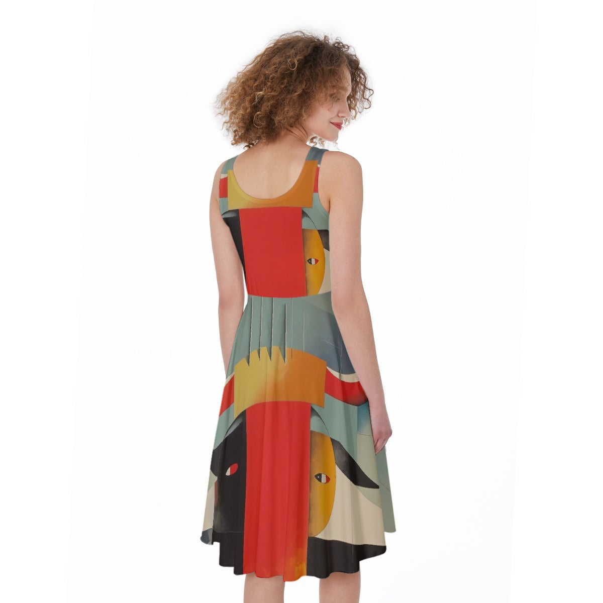 All-Over Print Women's Sleeveless Dress