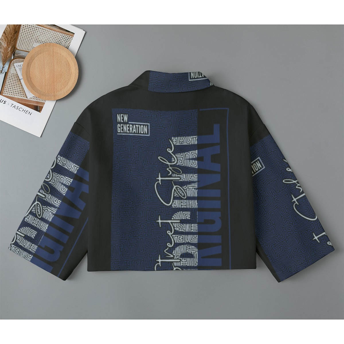 All-Over Print Women's Cropped Jacket | 245GSM Cotton