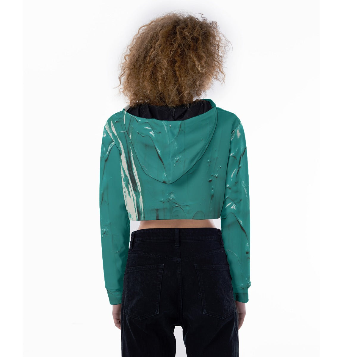All-Over Print Women's Crop Top Hoodie