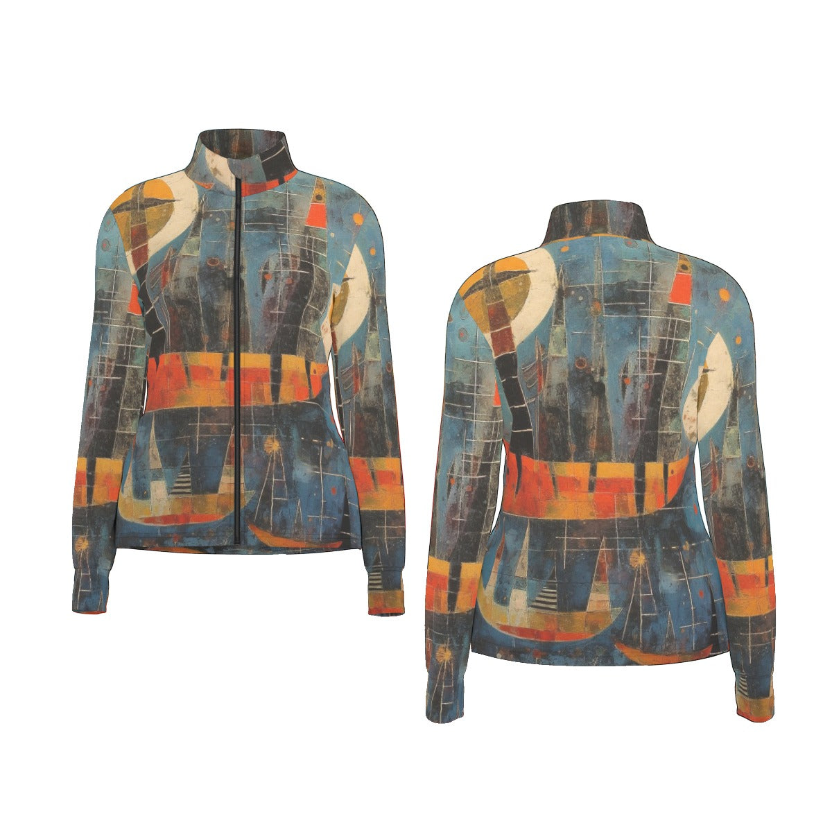 All-Over Print Women's Long Sleeve Thumbhole Jacket