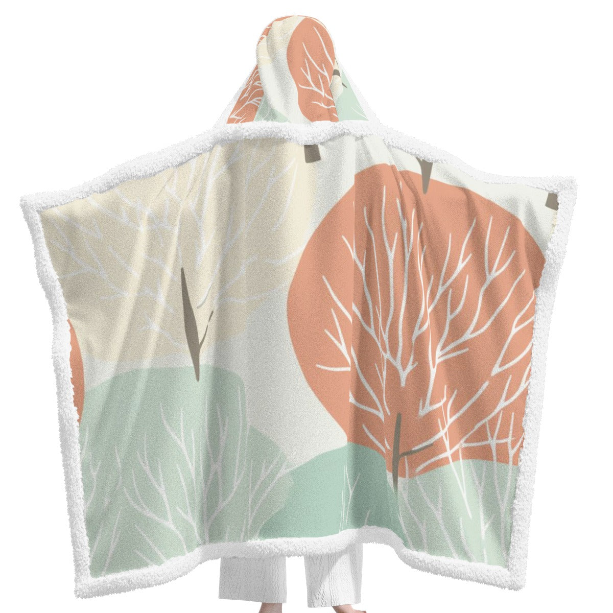 All-Over Print Unisex Wearable Hooded Blanket