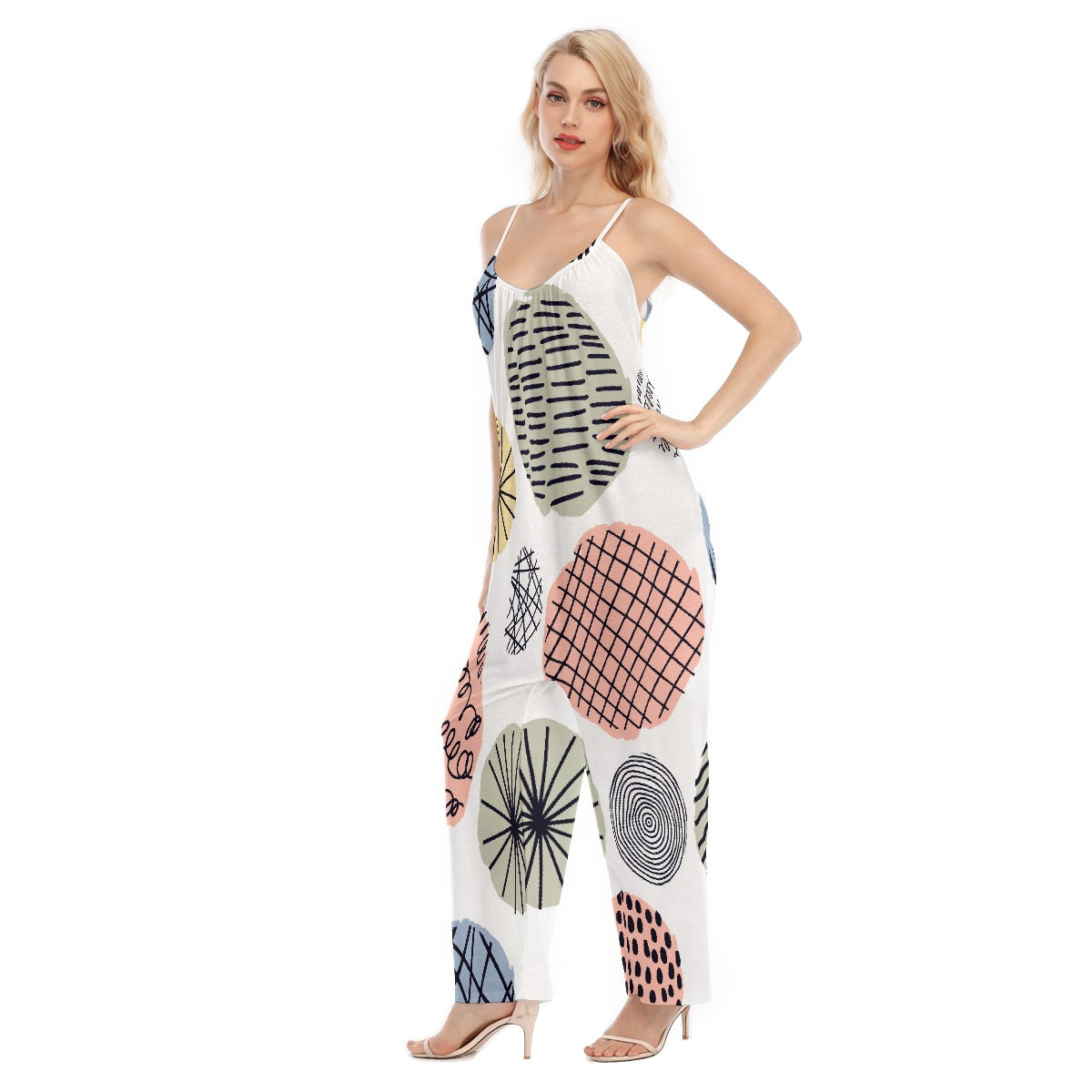 All-Over Print Women's Loose Cami Jumpsuit