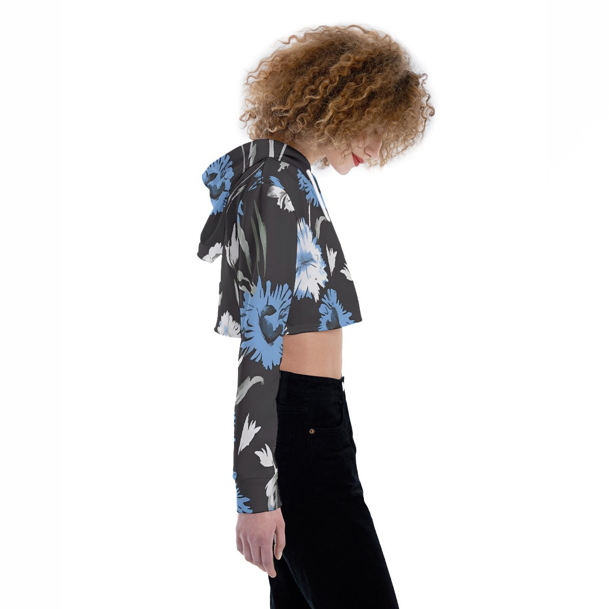 All-Over Print Women's Crop Top Hoodie