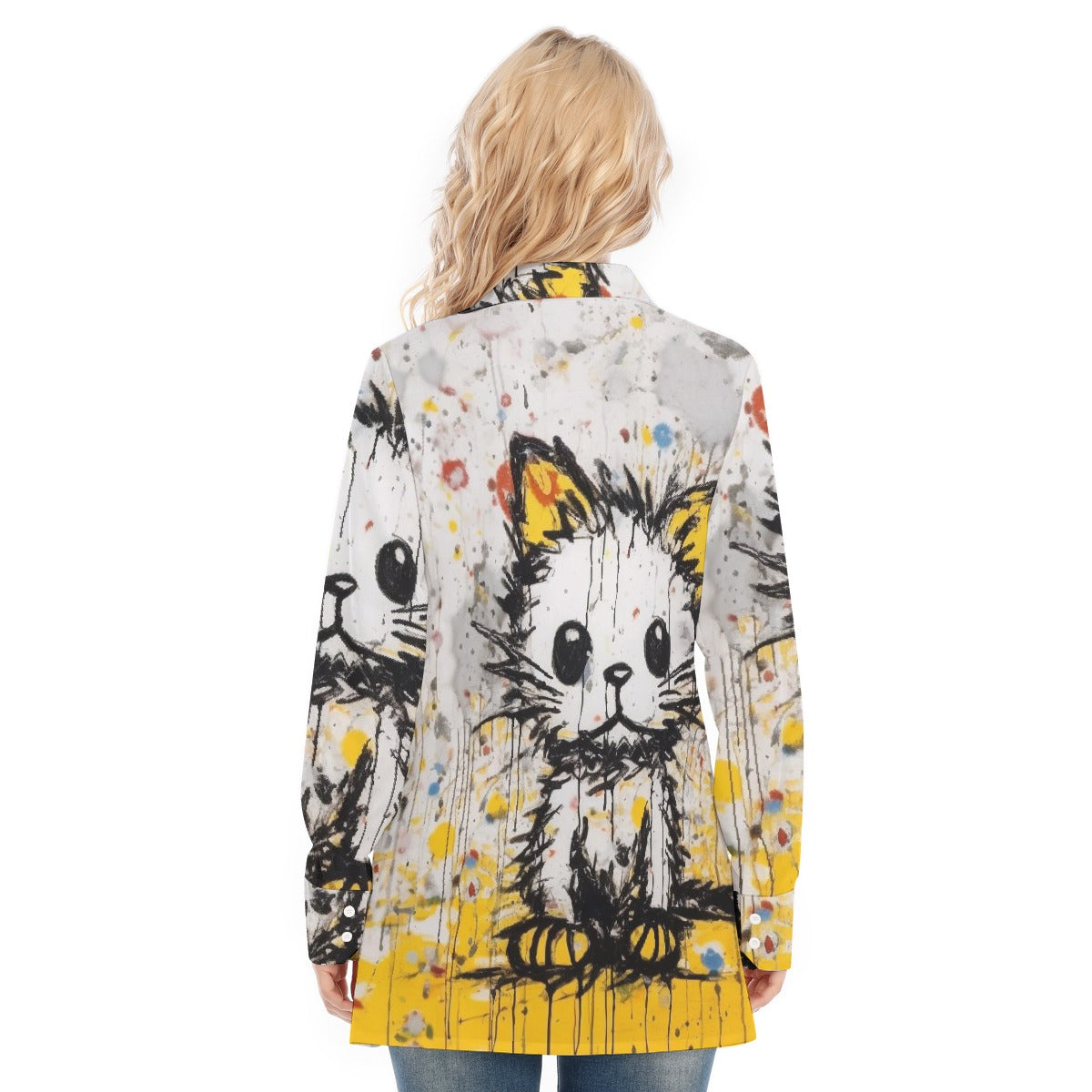 All-Over Print Women's Long Shirt