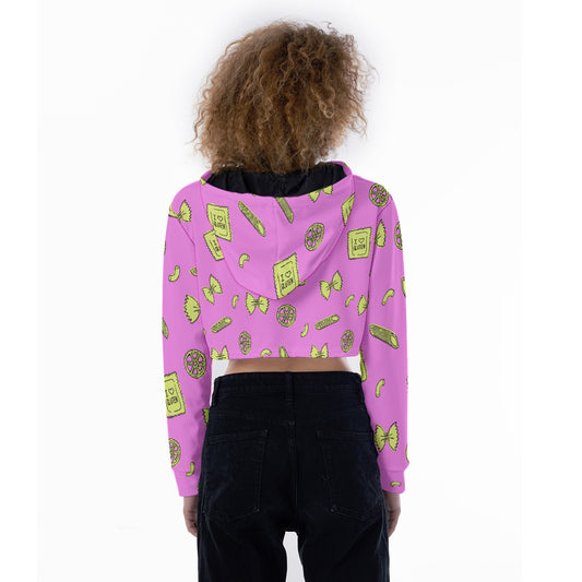 All-Over Print Women's Crop Top Hoodie