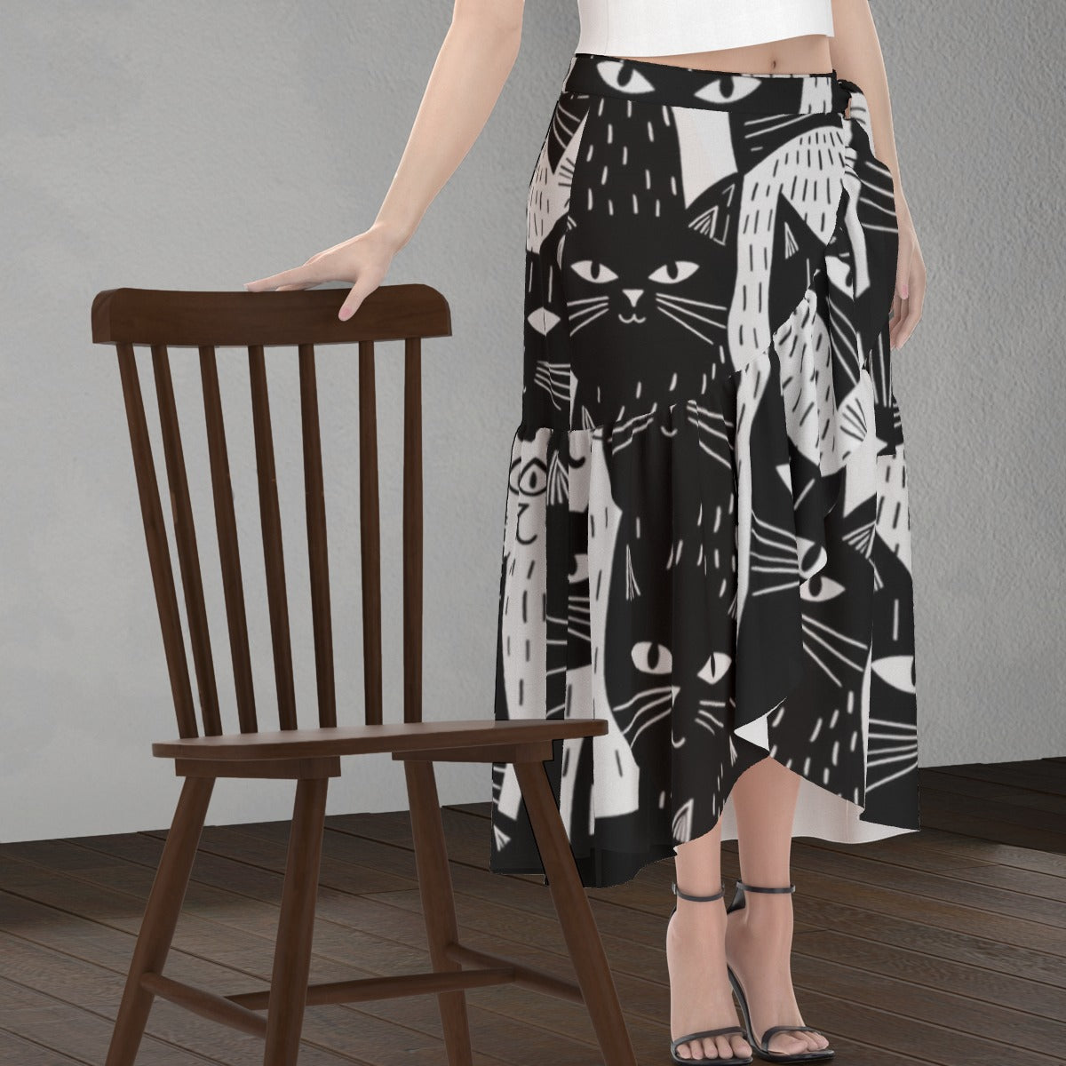 All-Over Print Women's Wrap Skirt