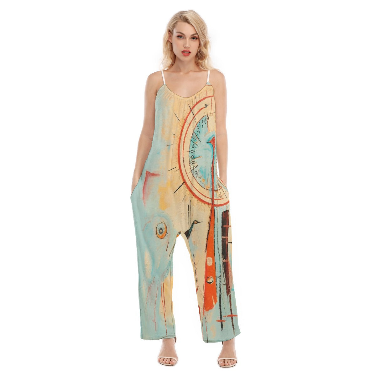 All-Over Print Women's Loose Cami Jumpsuit