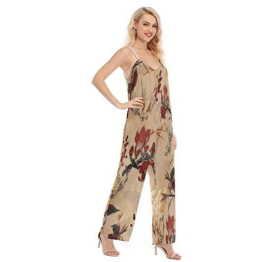 All-Over Print Women's Loose Cami Jumpsuit