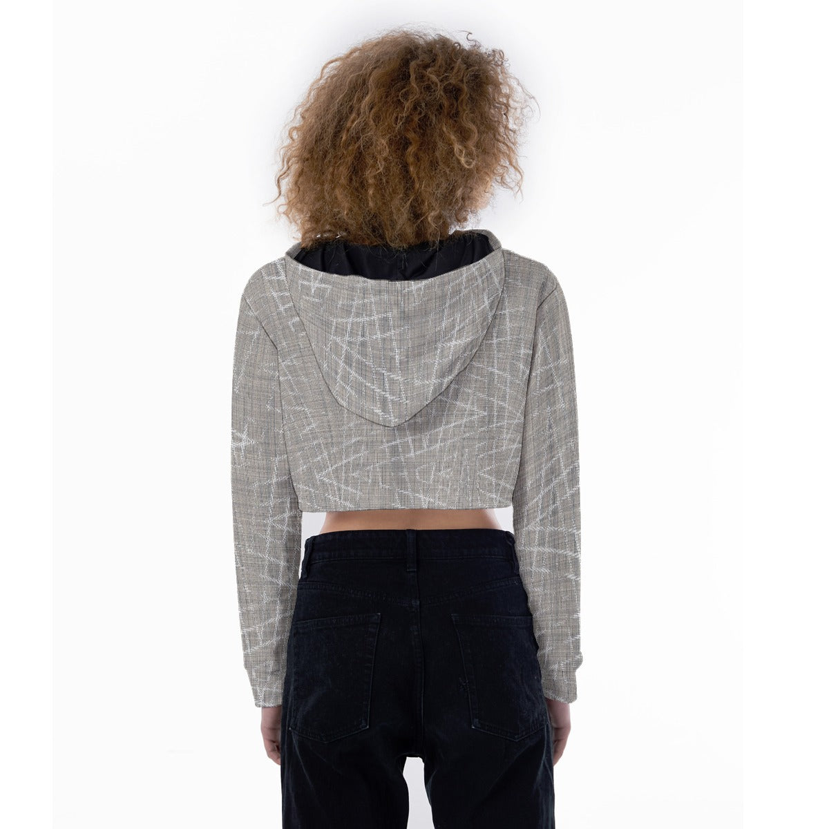 All-Over Print Women's Crop Top Hoodie