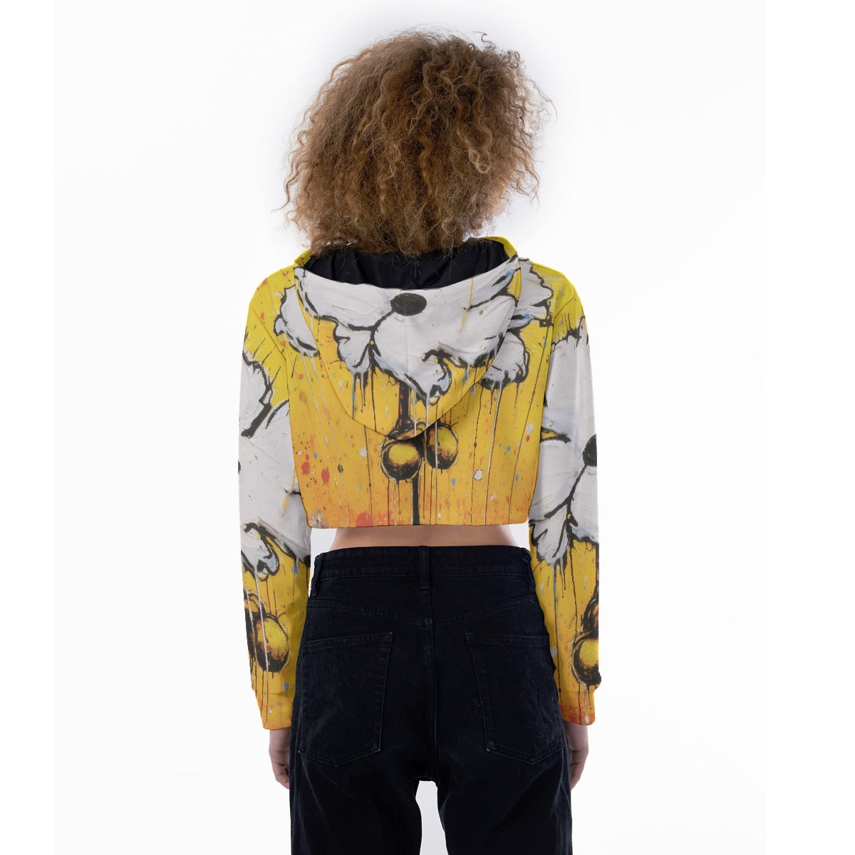 All-Over Print Women's Crop Top Hoodie