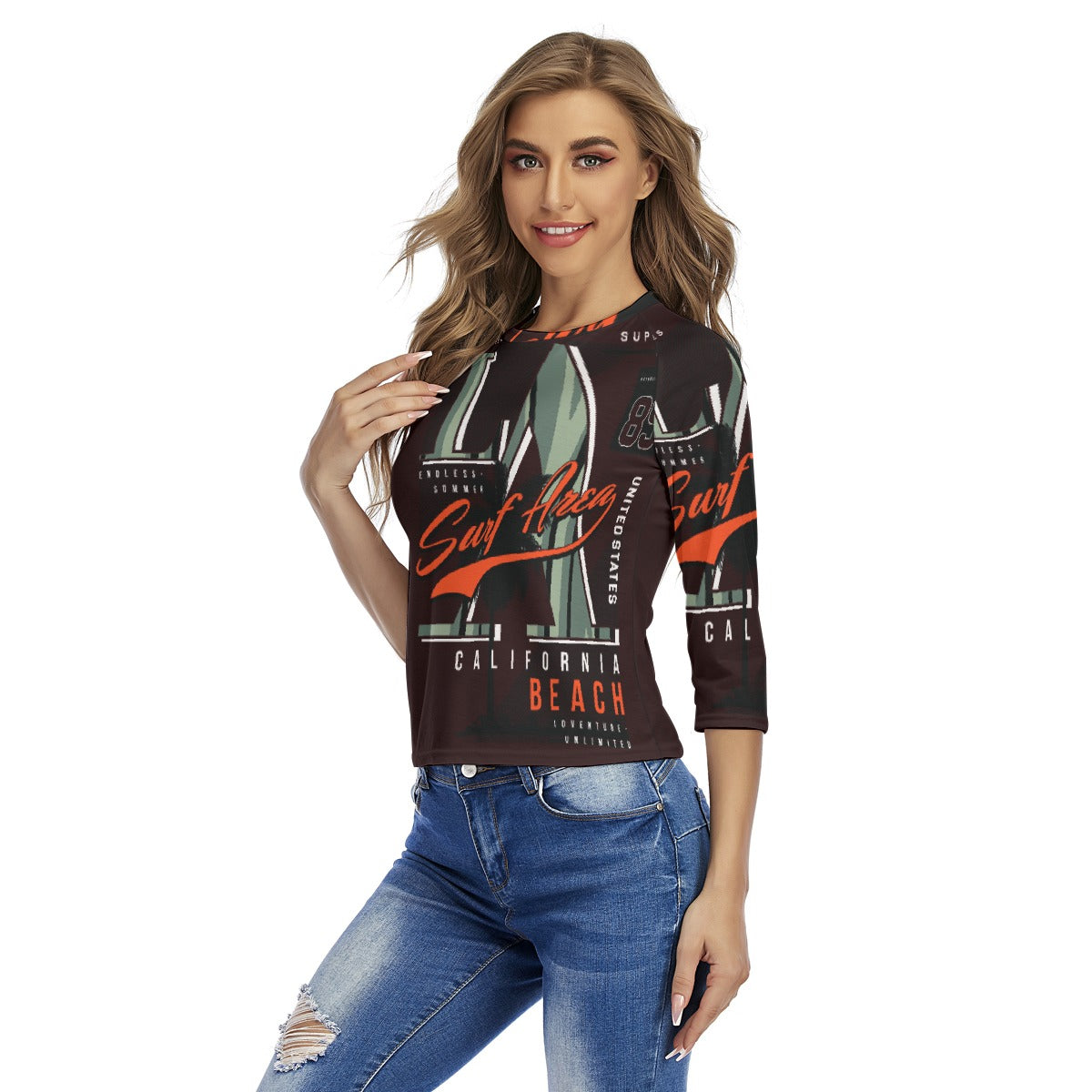 All-Over Print Women's Raglan Sleeves T-shirts