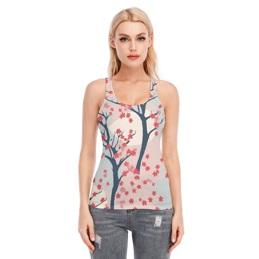 All-Over Print Women's Racer Vest | 190GSM Cotton