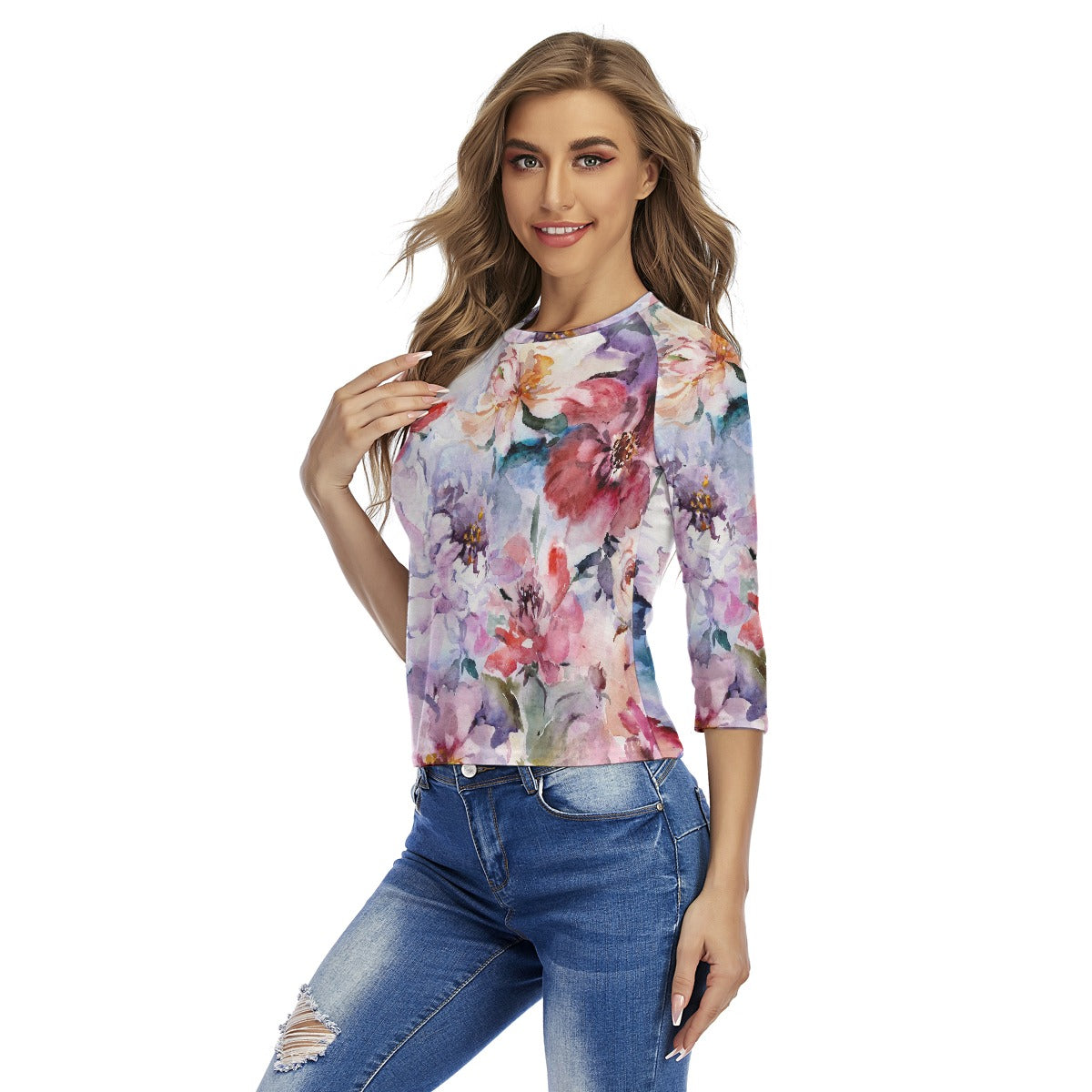 All-Over Print Women's Raglan Sleeves T-shirts