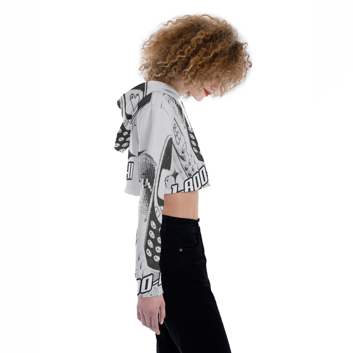All-Over Print Women's Crop Top Hoodie