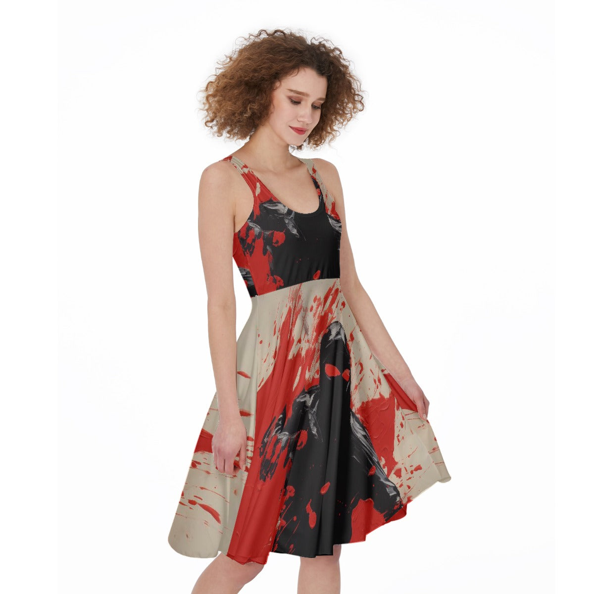 All-Over Print Women's Sleeveless Dress