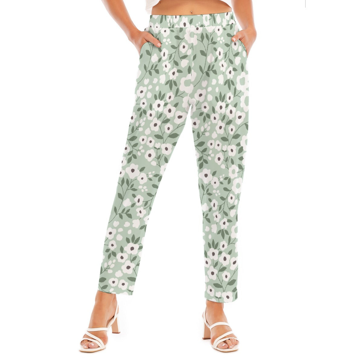 All-Over Print Women's Loose Straight-leg Pants