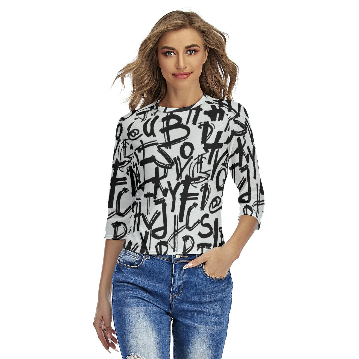 All-Over Print Women's Raglan Sleeves T-shirts