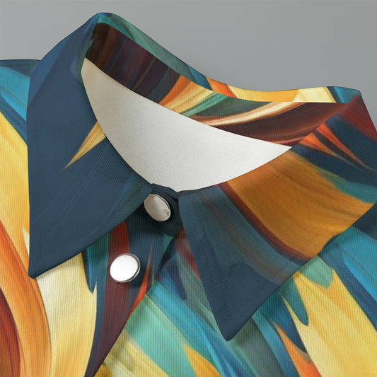 All-Over Print Women's Cropped Jacket | 245GSM Cotton
