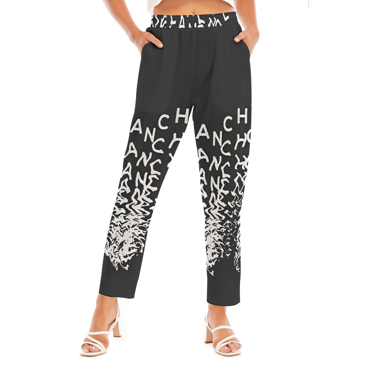 All-Over Print Women's Loose Straight-leg Pants