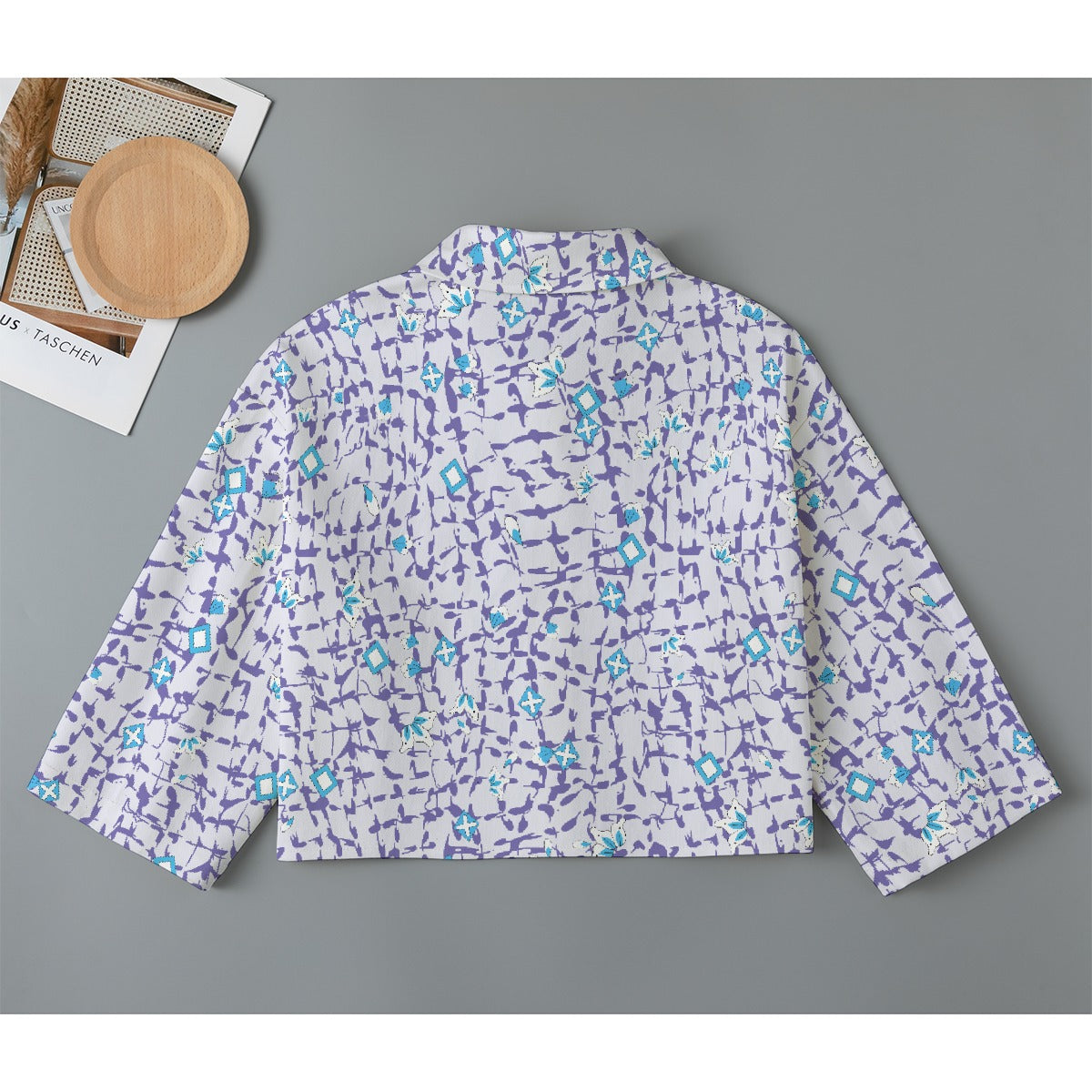 All-Over Print Women's Cropped Jacket | 245GSM Cotton