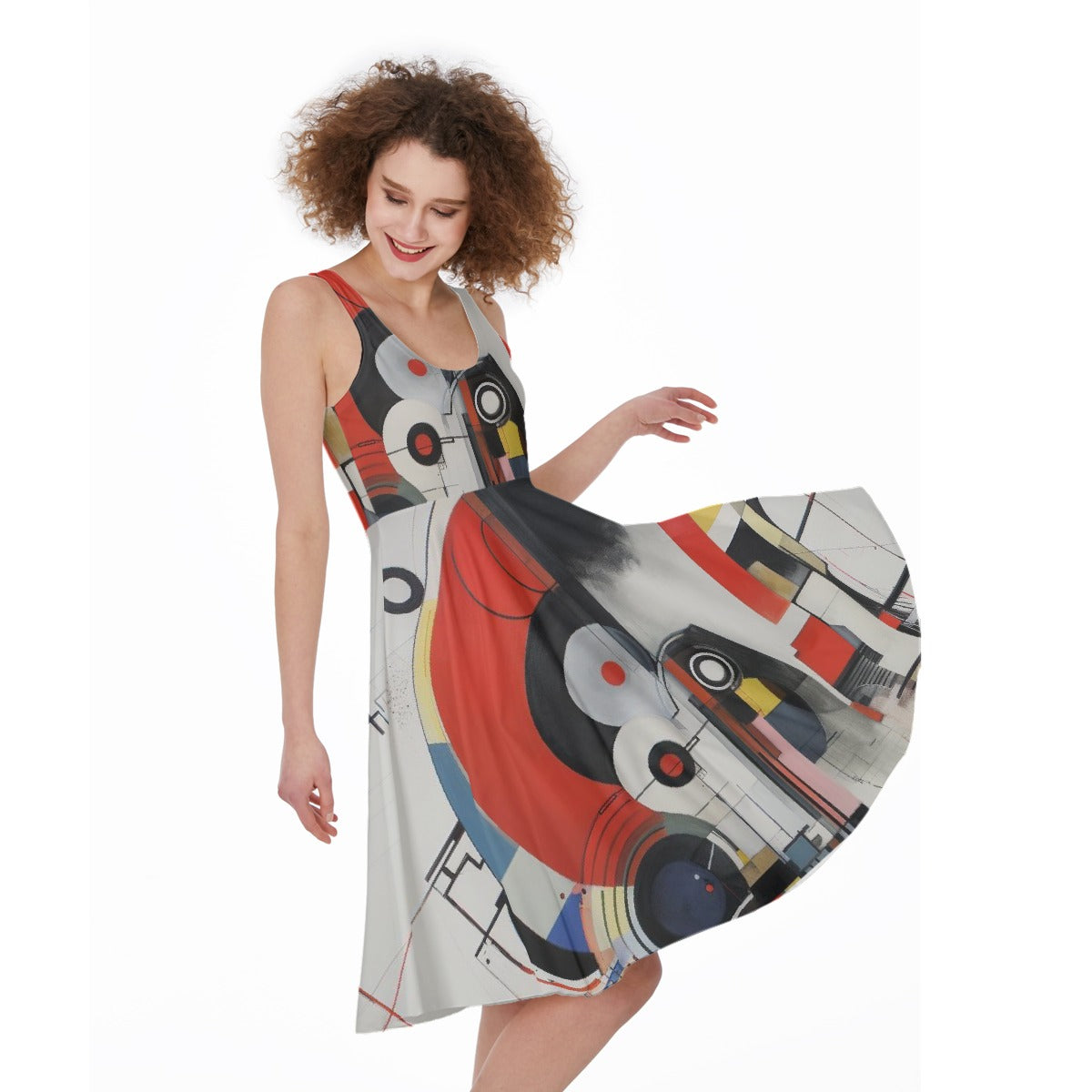 All-Over Print Women's Sleeveless Dress