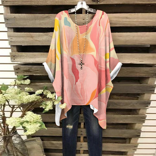 All-Over Print Women's Bat Sleeve Shirt