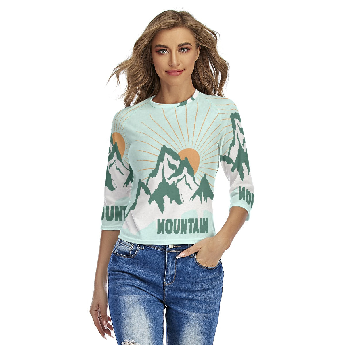 All-Over Print Women's Raglan Sleeves T-shirts