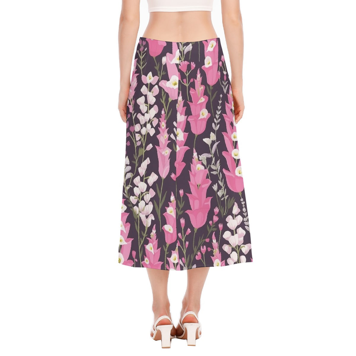 All-Over Print Women's High Slit Long Skirt