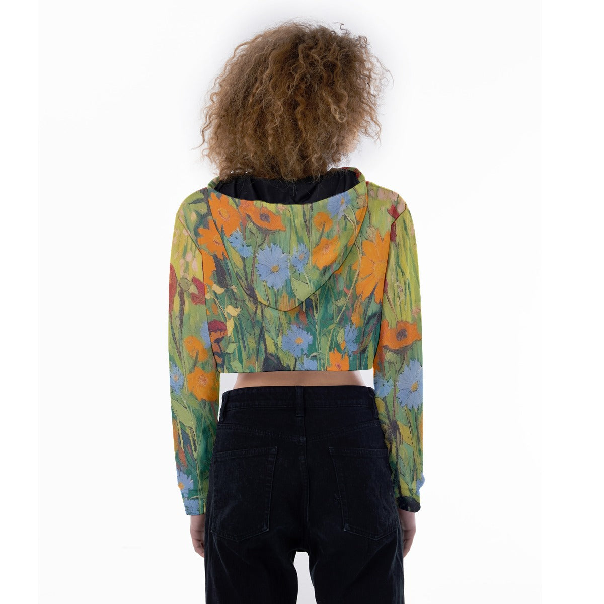 All-Over Print Women's Crop Top Hoodie