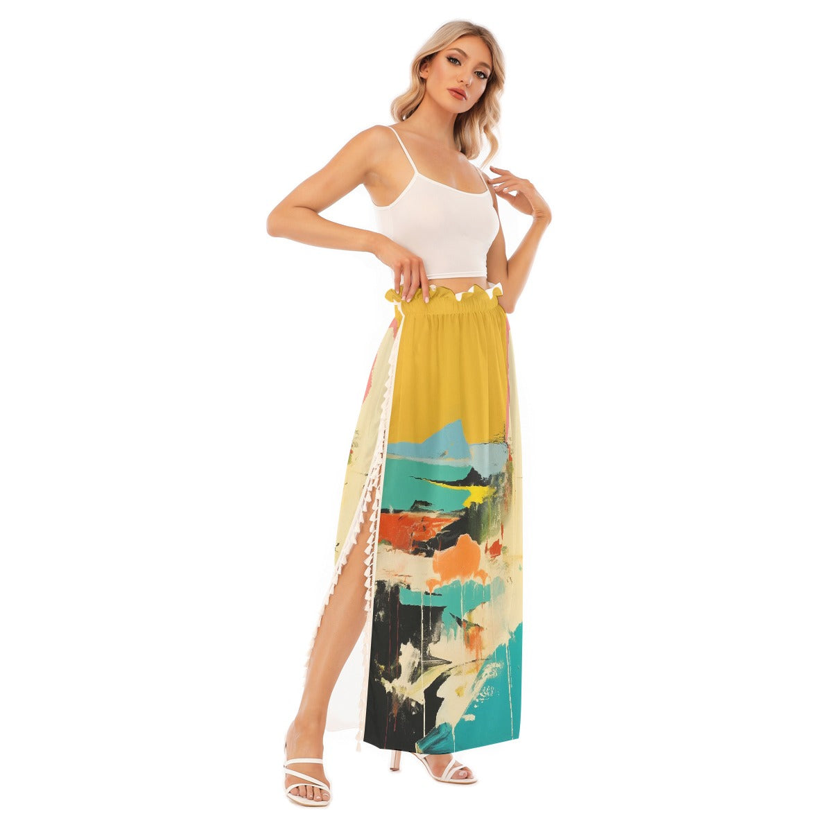 All-Over Print Women's Side Split Skirt