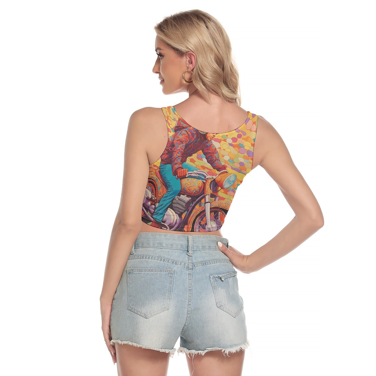 All-Over Print Women's Sport Crop Tank Top
