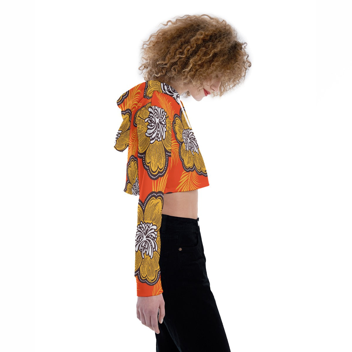 All-Over Print Women's Crop Top Hoodie