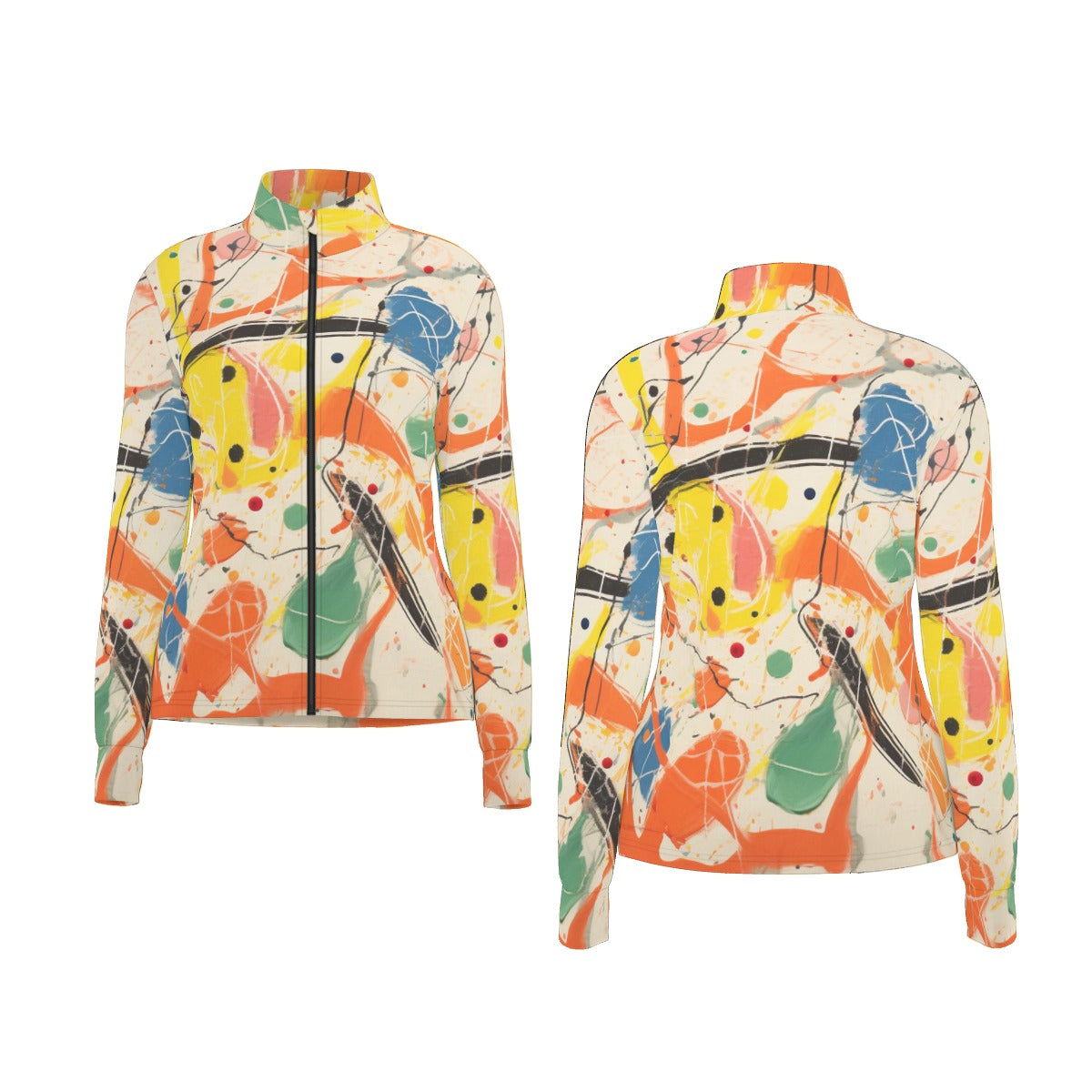 All-Over Print Women's Long Sleeve Thumbhole Jacket