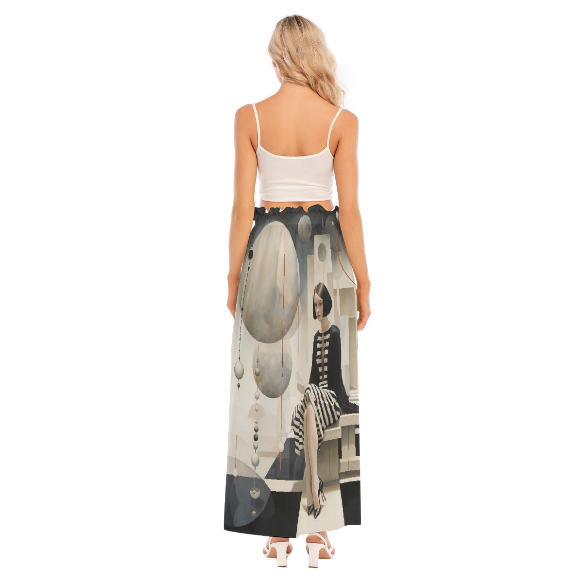 All-Over Print Women's Side Split Skirt