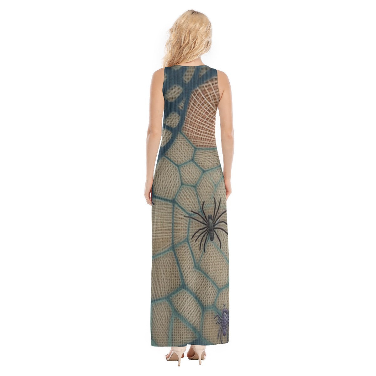 All-Over Print Women's Vest Dress | Length To Ankle