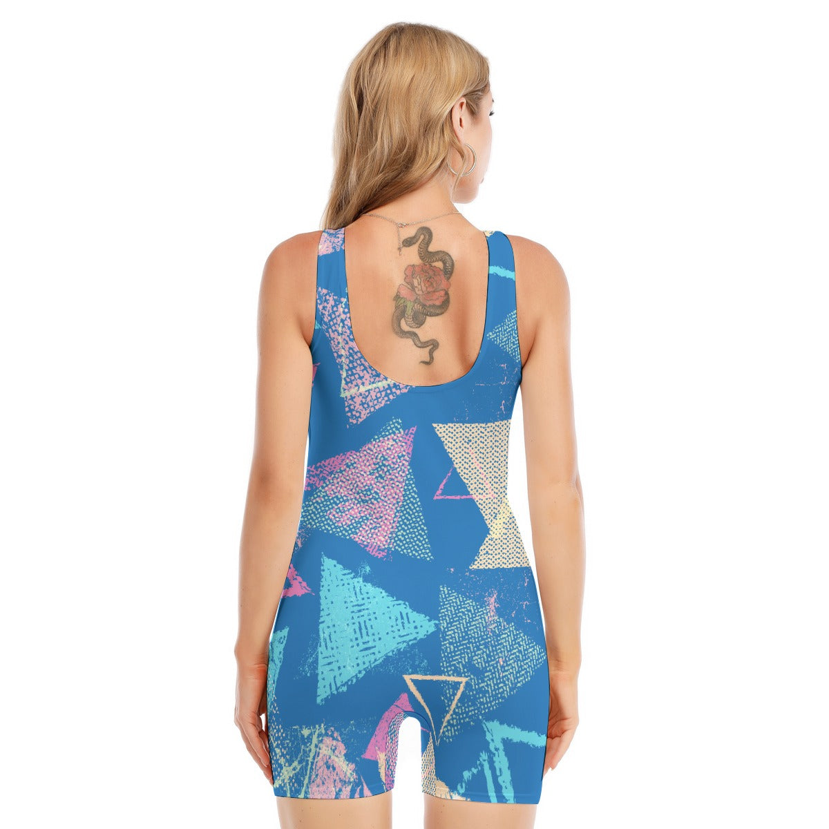 All-Over Print Women's Sleeveless One-piece Swimsuit