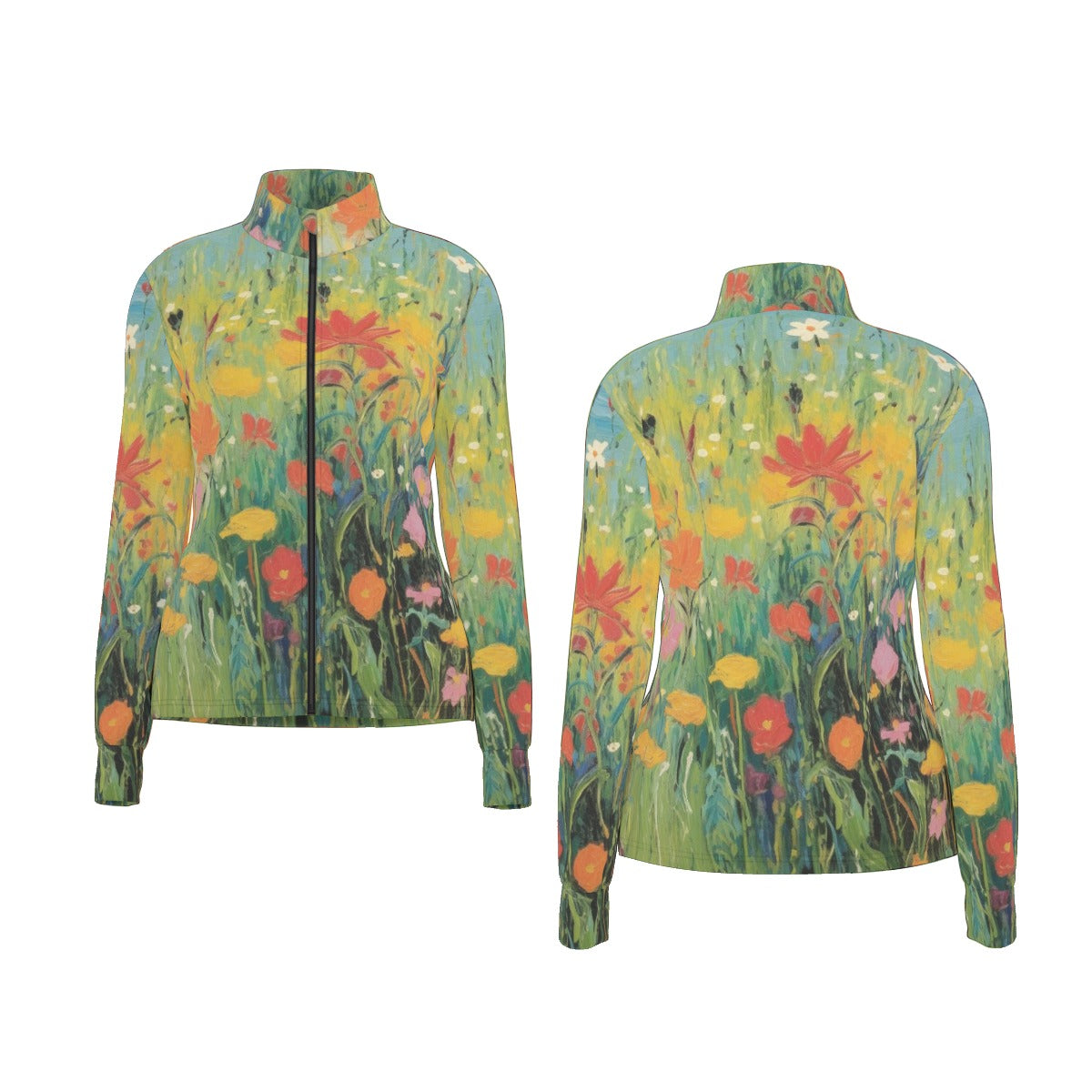 All-Over Print Women's Long Sleeve Thumbhole Jacket