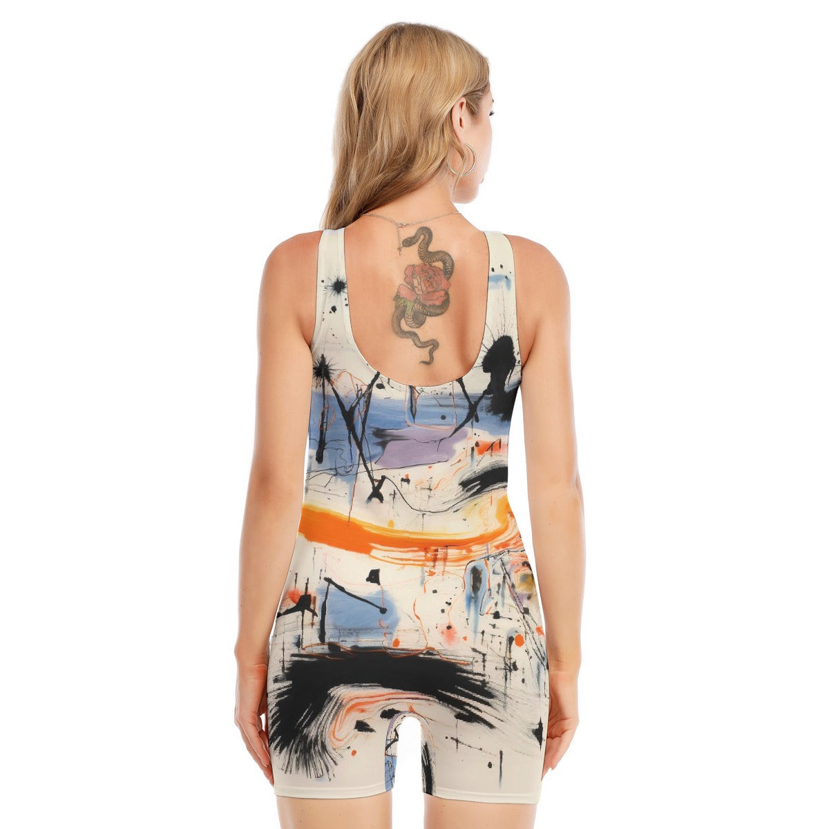 All-Over Print Women's Sleeveless One-piece Swimsuit