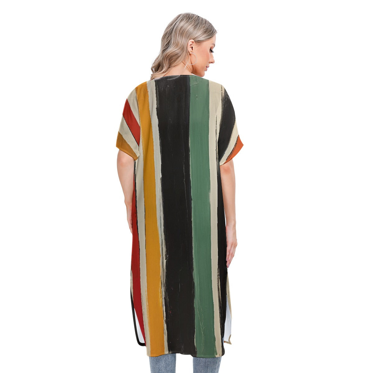 All-Over Print Women's Short Sleeve Cardigan