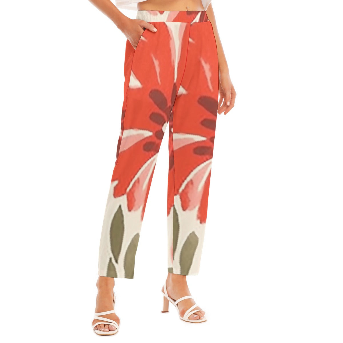 All-Over Print Women's Loose Straight-leg Pants