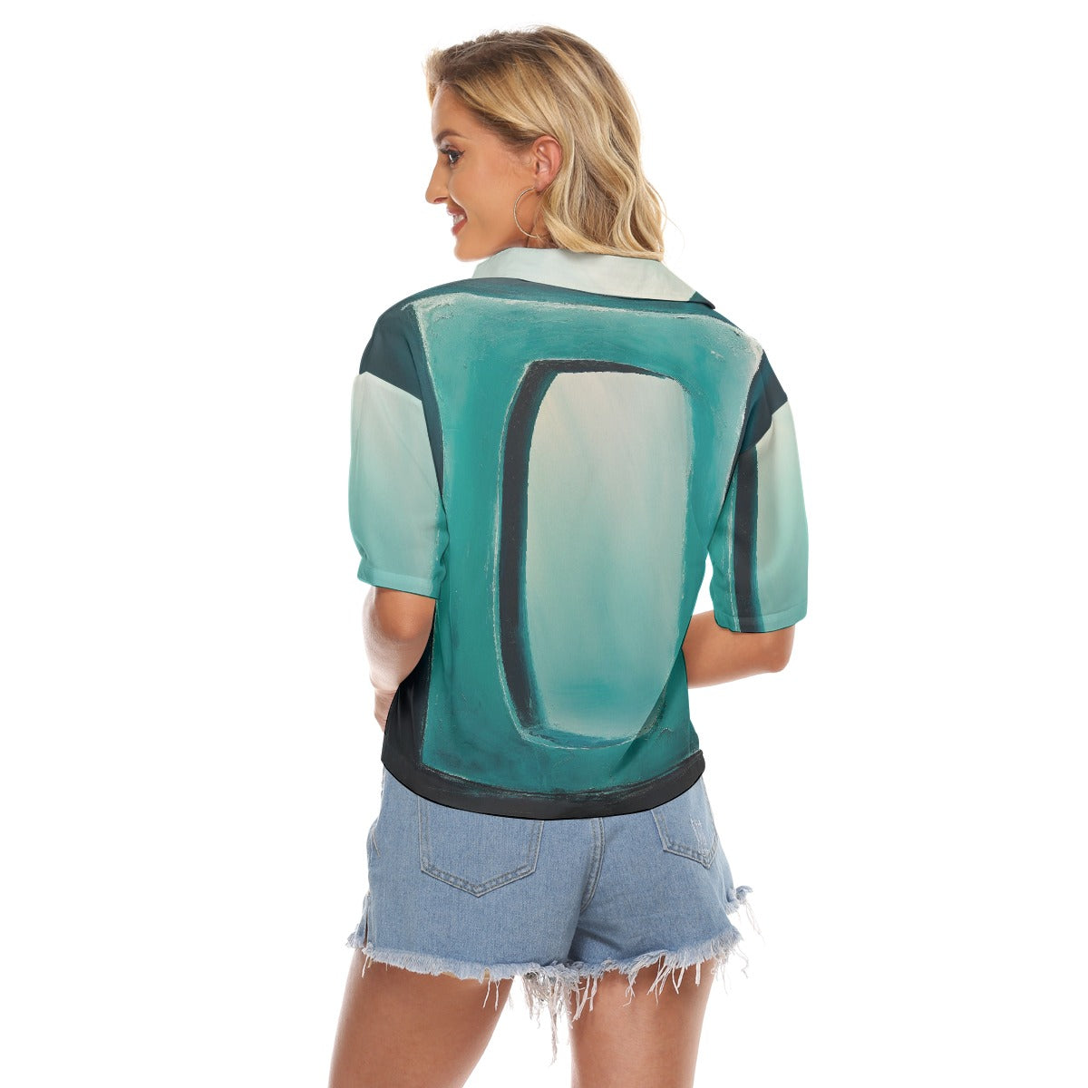 All-Over Print Women's V-neck Shirts